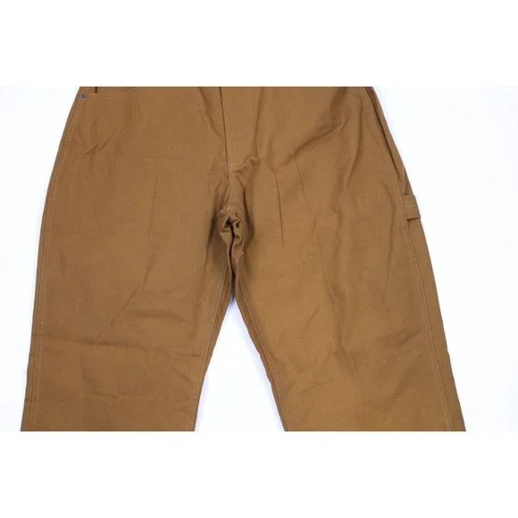 NOS Vintage 90s Streetwear Mens Size 30x31 Baggy Fit Wide Leg Denim Jeans Brown